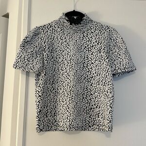 Zara cheetah blouse